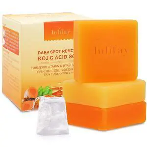 Acid Turmeric Soap: Dark Spot Remover for Face Body - Skin Cleansing Bar for Women with Hyperpigmentation - Home Travel Use in Summer Acid Turmeric Soap: Dark Spot Remover for Face Body - Skin Cleansing Bar for Women with Hyperpigmentation - Home Travel Use in Summer