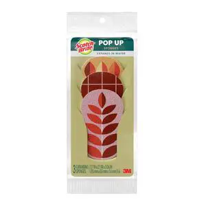 Harvest Pop Up Kitchen Sponges, Autumn Pattern, 3 Count Harvest Pop Up Kitchen Sponges, Autumn Pattern, 3 Count