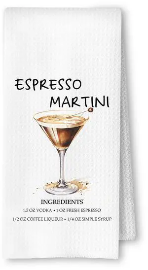 Gifts for Martini Lovers Dish Tea Bar Towel for Kitchen Bar Cart Decor, Cocktail Themed Gifts Decorative Hand Towels, 16x24 Inches Gifts for Martini Lovers Dish Tea Bar Towel for Kitchen Bar Cart Decor, Cocktail Themed Gifts Decorative Hand Towels, 16x24 Inches