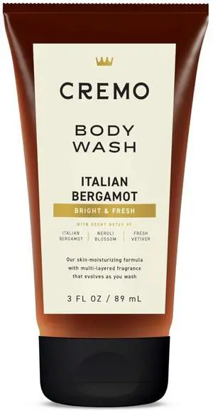 Rich-Lathering Italian Bergamot Travel Size Body Wash Men, Notes of Italian Bergamot, Neroli Blossom, and Fresh Vetiver, 3 Fl Oz Travel Essentials Rich-Lathering Italian Bergamot Travel Size Body Wash Men, Notes of Italian Bergamot, Neroli Blossom, and Fresh Vetiver, 3 Fl Oz Travel Essentials