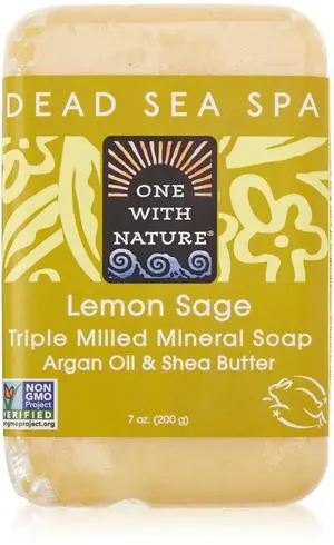 Lemon Sage Dead Sea Mineral Soap, 7 Ounce Bar Lemon Sage Dead Sea Mineral Soap, 7 Ounce Bar