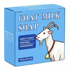 Milk Soap Bar, Natural Nourishing Milky Scent, 130g Milk Soap Bar, Natural Nourishing Milky Scent, 130g