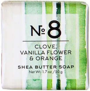 Travel Sized Italian Soap Bar (50g) - No. 8 Clove, Vanilla Flower and Orange Travel Sized Italian Soap Bar (50g) - No. 8 Clove, Vanilla Flower and Orange
