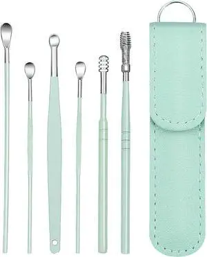 6 Pcs Ear Wax Removal Kit,Ear Cleaner Tools: Mini Portable Ear Scope with Stainless Steel 360° Spiral Ear Massage Cleaning Tool for Adults Kids - Ear Wax Remover with Storage Box 6 Pcs Ear Wax Removal Kit,Ear Cleaner Tools: Mini Portable Ear Scope with Stainless Steel 360° Spiral Ear Massage Cleaning Tool for Adults Kids - Ear Wax Remover with Storage Box