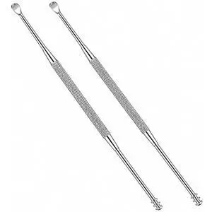2 Pack - Stainless Steel Ear Spoon Portable Double-Ended Ear Pick Ear Wax Removal Tools Cleaning Ear Cleaner Spoon Spiral Ear Clean Tool 2 Pack - Stainless Steel Ear Spoon Portable Double-Ended Ear Pick Ear Wax Removal Tools Cleaning Ear Cleaner Spoon Spiral Ear Clean Tool