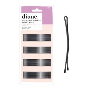 2.5 Curved Black Bobby Pins, Large Flat Hair Pins with Ball Tips for Long & Thick Hair, Updos, Flyaways, Protective Hairstyles & Doobie Wraps, Hair Accessories for Women, 40 Count 2.5 Curved Black Bobby Pins, Large Flat Hair Pins with Ball Tips for Long & Thick Hair, Updos, Flyaways, Protective Hairstyles & Doobie Wraps, Hair Accessories for Women, 40 Count
