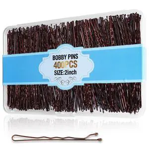 400Pcs Pins Brown, Cyluer Bobby Pin, 2 Inch Premium Bobby Pins Secure Hold & Pain Free For Women, Men, Teens, Invisible Wave Hair Pins Bulk With Storage Case, Suitable For Various Hairstyles 400Pcs Pins Brown, Cyluer Bobby Pin, 2 Inch Premium Bobby Pins Secure Hold & Pain Free For Women, Men, Teens, Invisible Wave Hair Pins Bulk With Storage Case, Suitable For Various Hairstyles