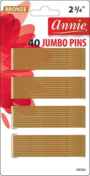 2 3/4" Roller Pins Set, Metal Hair Clips - 40 Count (Bronze) 2 3/4" Roller Pins Set, Metal Hair Clips - 40 Count (Bronze)
