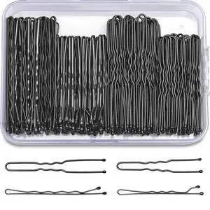 200 Pcs Bobby Pins U Shaped Hair Pins Kit for Women, Black 200 Pcs Bobby Pins U Shaped Hair Pins Kit for Women, Black