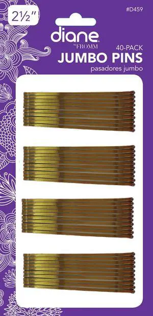 Jumbo Bob Pins, Bronze, 2.5", 40 Count Jumbo Bob Pins, Bronze, 2.5", 40 Count