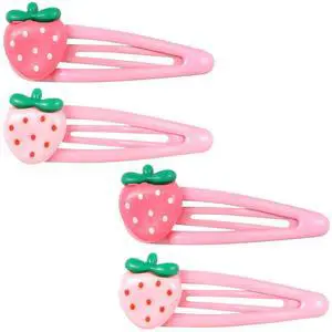 Strawberry Hair Clips, 4Pcs Snap Pink Hair Clips Barrettes Pink Decorative Kawaii Clip Y2k Accessories for Girls Toddlers Kids and Teens Gifts Strawberry Hair Clips, 4Pcs Snap Pink Hair Clips Barrettes Pink Decorative Kawaii Clip Y2k Accessories for Girls Toddlers Kids and Teens Gifts
