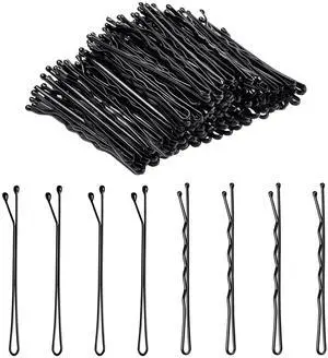 100 PCS 2.2 Inch(55 mm) Bobby Pins Black 100 PCS 2.2 Inch(55 mm) Bobby Pins Black