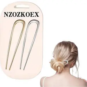 2 PCS U-Shaped Large 5.5 Inch metal hair pin,french hair pin,french hairpin,u pins for hair bun,hair pins for styling,hair pins for thick hair,bun pins 2 PCS U-Shaped Large 5.5 Inch metal hair pin,french hair pin,french hairpin,u pins for hair bun,hair pins for styling,hair pins for thick hair,bun pins