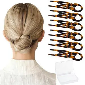 6 PCS 2.83 in Small French Hair Pins for Women, Prestige Hair Pins for All Hair, Curved Shape for Better Head Fit Hair Accessories, Serrated Anti-Slip Design Hairpins 6 PCS 2.83 in Small French Hair Pins for Women, Prestige Hair Pins for All Hair, Curved Shape for Better Head Fit Hair Accessories, Serrated Anti-Slip Design Hairpins