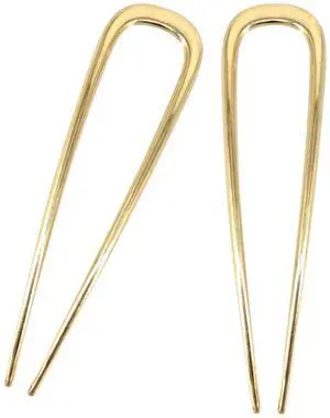 Sophisticated French Hair Pins for Women Elegant & Sturdy Alloy Hair Pin for Buns, Chignons, Twists & Updos, All-Day Secure Hold, Comfortable Fit - Gilded Gold, 1 Piece Sophisticated French Hair Pins for Women Elegant & Sturdy Alloy Hair Pin for Buns, Chignons, Twists & Updos, All-Day Secure Hold, Comfortable Fit - Gilded Gold, 1 Piece