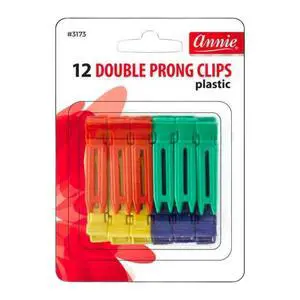 Double Prong Clips #3173 - 12 Count (Pack of 1) - Multicolor - Adults Double Prong Clips #3173 - 12 Count (Pack of 1) - Multicolor - Adults