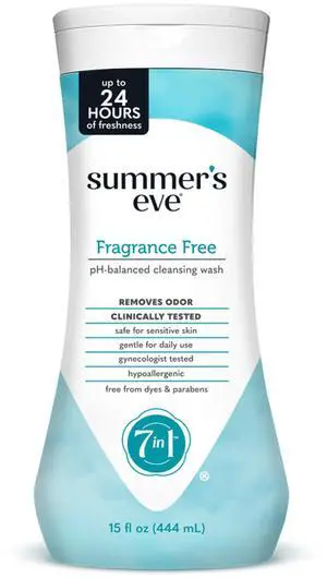 Fragrance Free All-Over Feminine Wash, Gentle pH-Balanced Body Wash for Women, Removes Vaginal Odor, 15 Fl Oz Fragrance Free All-Over Feminine Wash, Gentle pH-Balanced Body Wash for Women, Removes Vaginal Odor, 15 Fl Oz