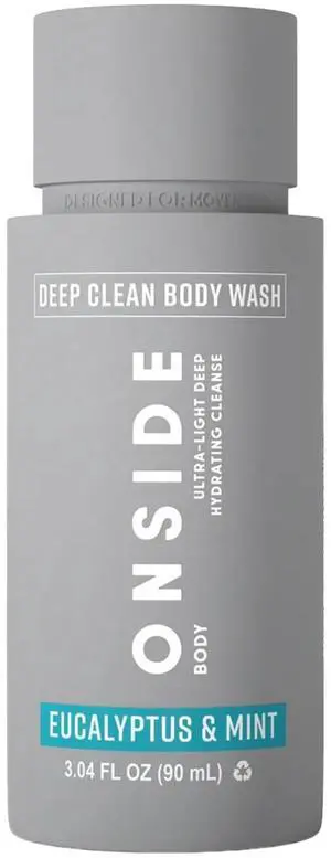 Men's Mini Deep Clean Body Wash, Eucalyptus Mint, Performance Body Cleanser for Active Men, Post-Workout Shower Gel, Paraben-Free, Travel-Size, Sulfate-Free, 3 fl oz Men's Mini Deep Clean Body Wash, Eucalyptus Mint, Performance Body Cleanser for Active Men, Post-Workout Shower Gel, Paraben-Free, Travel-Size, Sulfate-Free, 3 fl oz
