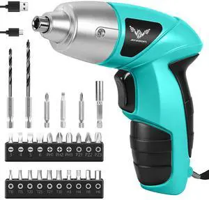 3.6V Cordless Electric Screwdriver with 26pcs Driver Bit Set 3.6V Cordless Electric Screwdriver with 26pcs Driver Bit Set