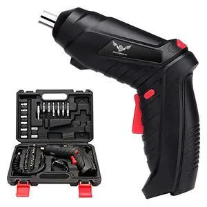 Electric Screwdriver, 3.6V Cordless, 44pcs Screwdriver Bit Set, Front LED Light, Flexible Shaft, Micro USB, Carrying Case, Ideal for Home Improvement & Furniture Assembly Electric Screwdriver, 3.6V Cordless, 44pcs Screwdriver Bit Set, Front LED Light, Flexible Shaft, Micro USB, Carrying Case, Ideal for Home Improvement & Furniture Assembly