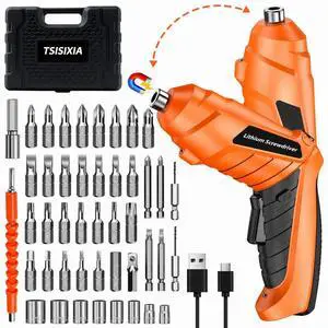 Electric Screwdriver Cordless, Rechargeable Battery Power Screwdriver Set, 47-in-1 Small Electric Screwdriver with LED Light, USB Cordless Screwdriver Electric Screwdriver Cordless, Rechargeable Battery Power Screwdriver Set, 47-in-1 Small Electric Screwdriver with LED Light, USB Cordless Screwdriver