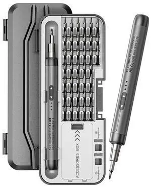Small Precision Electric Screwdriver 46-in-1, Mini Rechargeable Cordless Electric Screwdriver, Precise Power Tool Drill High Torque for Computer or Household Repair Tool Set Small Precision Electric Screwdriver 46-in-1, Mini Rechargeable Cordless Electric Screwdriver, Precise Power Tool Drill High Torque for Computer or Household Repair Tool Set