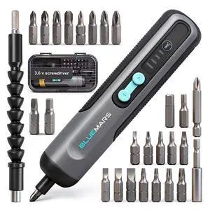 Electric Rechargeable Screwdriver Set 3.6V 2AH Cordless Mini Small Battery Power Screwdriver with 27-Piece Bit, Dual Led Working Light,Storage Box, Type C Cable,Adjustable Torque (Max 5N.M) Electric Rechargeable Screwdriver Set 3.6V 2AH Cordless Mini Small Battery Power Screwdriver with 27-Piece Bit, Dual Led Working Light,Storage Box, Type C Cable,Adjustable Torque (Max 5N.M)