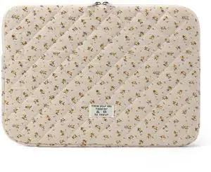 Puffy Laptop Sleeve 13-15.6 Inch Cute Quilted Laptop Protective Case Padded Floral Computer Sleeve for MacBook (A-Yellow, 11 Inch) Puffy Laptop Sleeve 13-15.6 Inch Cute Quilted Laptop Protective Case Padded Floral Computer Sleeve for MacBook (A-Yellow, 11 Inch)