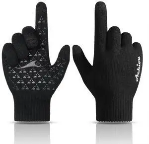 Winter Gloves, Glove for Men Women, Upgraded Touch Screen Texting Warm Running with Thermal Soft Knit Lining Winter Gloves, Glove for Men Women, Upgraded Touch Screen Texting Warm Running with Thermal Soft Knit Lining