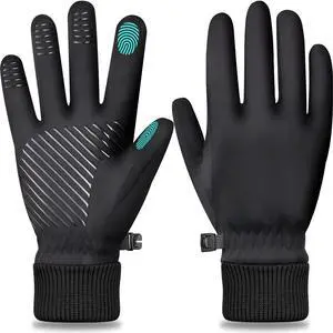 Winter Waterproof Touchscreen Gloves for Men and Women, Black, M Winter Waterproof Touchscreen Gloves for Men and Women, Black, M