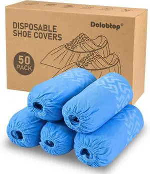 Shoe Covers Disposable Non-slip,Durable & Breathable Booties for Shoes Covers,Foot Covers for Shoes Disposable,Stretchable Fits Up to Size 13 US Men,X-Large 50 Count Shoe Covers Disposable Non-slip,Durable & Breathable Booties for Shoes Covers,Foot Covers for Shoes Disposable,Stretchable Fits Up to Size 13 US Men,X-Large 50 Count