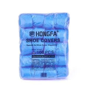 Disposable Shoe Cover Refills for Automatic Dispenser Machine - Waterproof, Non-Slip T-Buckle Plastic Booties for Indoors, Home, Construction and Carpet Protection 100 Pcs Disposable Shoe Cover Refills for Automatic Dispenser Machine - Waterproof, Non-Slip T-Buckle Plastic Booties for Indoors, Home, Construction and Carpet Protection 100 Pcs