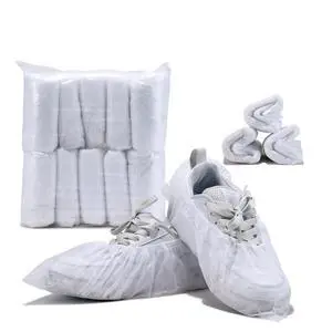 100Pcs50Pairs Disposable Shoe Covers,Boot Cover Waterproof,Dust proof,Non-slip,CPE Booties Shoes Protectors Coverings,White color,The Size Fit Most 100Pcs50Pairs Disposable Shoe Covers,Boot Cover Waterproof,Dust proof,Non-slip,CPE Booties Shoes Protectors Coverings,White color,The Size Fit Most