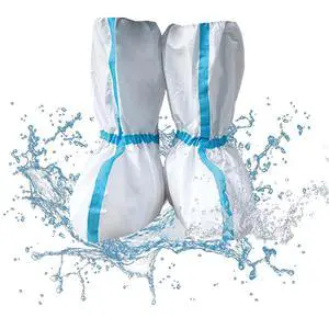 14 PCS(7 Pairs) Hazmat Shoe Covers Disposable & Boot Foot covers,Reusable,Non-slip,Waterproof for booties White 18inches Tall 14 PCS(7 Pairs) Hazmat Shoe Covers Disposable & Boot Foot covers,Reusable,Non-slip,Waterproof for booties White 18inches Tall