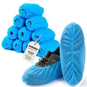 Heavy Duty Shoe Coverings Disposable & Reusable, 100 Pack (50 Pairs) Heavy Duty Shoe Coverings Disposable & Reusable, 100 Pack (50 Pairs)