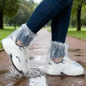 10 Pairs Waterproof Shoe Covers for Rain, Thickened Plastic Rain Shoe Covers Disposable, Non-Slip Outdoor Boots Ponchos Protector for Men & Women (Clear) 10 Pairs Waterproof Shoe Covers for Rain, Thickened Plastic Rain Shoe Covers Disposable, Non-Slip Outdoor Boots Ponchos Protector for Men & Women (Clear)