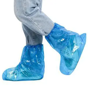 20PCS 13.7" Disposable Boot & Shoe Covers 14g Extra Thick Blue Waterproof & Non-Slip CPE Overshoes, XL Size Fits up to Men's 12, Women's 14 For Home, Cleaning, Travel, Indoors & Outdoors 20PCS 13.7" Disposable Boot & Shoe Covers 14g Extra Thick Blue Waterproof & Non-Slip CPE Overshoes, XL Size Fits up to Men's 12, Women's 14 For Home, Cleaning, Travel, Indoors & Outdoors