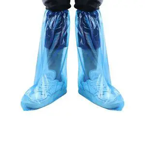 Disposable Shoe Covers Blue Rain Shoes and Boots Cover Plastic Long Shoe Cover Clear Waterproof Anti-Slip Overshoe for Women Men Water Boots Cover Rainy Day Use Cover (10 Pack(5 Pairs)) Disposable Shoe Covers Blue Rain Shoes and Boots Cover Plastic Long Shoe Cover Clear Waterproof Anti-Slip Overshoe for Women Men Water Boots Cover Rainy Day Use Cover (10 Pack(5 Pairs))