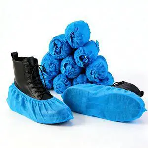 Premium Disposable Blue Shoe Covers, 100 Count (50 Pairs) Premium non-woven fabric, Non-slip, Durable and Breathable, Large, Indoor, Protects Carpets and Floors Premium Disposable Blue Shoe Covers, 100 Count (50 Pairs) Premium non-woven fabric, Non-slip, Durable and Breathable, Large, Indoor, Protects Carpets and Floors