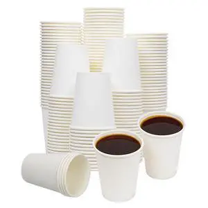 Paper Cups, 100 Pack 8 Oz Disposable Cups, Disposable Coffee Cups 8 Oz, Hot Cups Tea Cups Water Cups for Home Office Travel Party Paper Cups, 100 Pack 8 Oz Disposable Cups, Disposable Coffee Cups 8 Oz, Hot Cups Tea Cups Water Cups for Home Office Travel Party