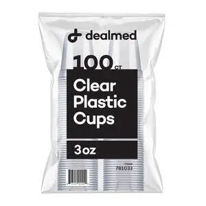 Professional 3 oz. Disposable Plastic Cups - 100% Recyclable for Healthcare, Dental, Veterinary & Food Service Use (Pack of 100) Professional 3 oz. Disposable Plastic Cups - 100% Recyclable for Healthcare, Dental, Veterinary & Food Service Use (Pack of 100)