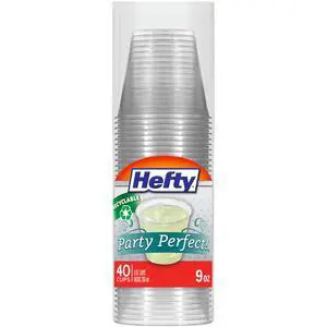 Deluxe Clear Plastic Party Cups (9 Ounce, 40 Count) Deluxe Clear Plastic Party Cups (9 Ounce, 40 Count)