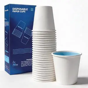 Disposable Paper Coffee Cups 3 oz 100 Count, Bathroom Mouthwash Cups, Leak-Proof Small Paper Cups for Bathroom & Espresso Disposable Paper Coffee Cups 3 oz 100 Count, Bathroom Mouthwash Cups, Leak-Proof Small Paper Cups for Bathroom & Espresso