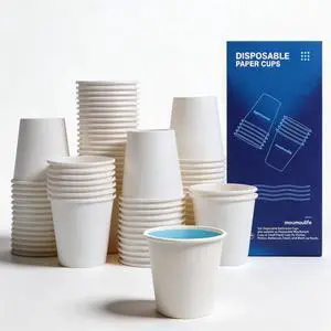 3 oz Disposable Paper Cups 200 Count, Bathroom Mouthwash Cups, Leak-Free Food Safe Small White Paper Mini Cups for Bathroom 3 oz Disposable Paper Cups 200 Count, Bathroom Mouthwash Cups, Leak-Free Food Safe Small White Paper Mini Cups for Bathroom