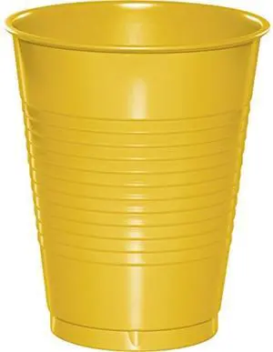 School Yellow 16 oz Plastic Cups (240 per Case) School Yellow 16 oz Plastic Cups (240 per Case)