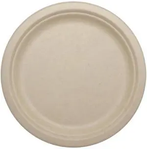 Compostable Round Paper Plates, 9 Inch (Pack of 20) Compostable Round Paper Plates, 9 Inch (Pack of 20)