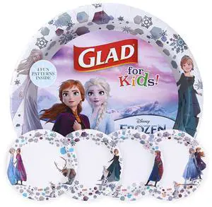 for Kids Disney Frozen Disposable Paper Plates, Anna and Elsa - Heavy Duty, Soak-Proof, Microwavable Kid-Friendly Character Plates for Everyday Meals, 8.5 inch, 40 Count for Kids Disney Frozen Disposable Paper Plates, Anna and Elsa - Heavy Duty, Soak-Proof, Microwavable Kid-Friendly Character Plates for Everyday Meals, 8.5 inch, 40 Count