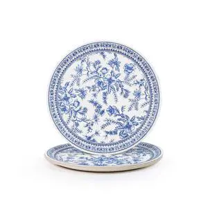 Coterie Blue Floral Paper Plates (Set of 10 Small plates) - Blue and White Paper Plates For Bridal and Baby Shower, Garden Party, Birthday Party - Floral Paper Plates | 9.25 Fancy Paper Plates Coterie Blue Floral Paper Plates (Set of 10 Small plates) - Blue and White Paper Plates For Bridal and Baby Shower, Garden Party, Birthday Party - Floral Paper Plates | 9.25 Fancy Paper Plates