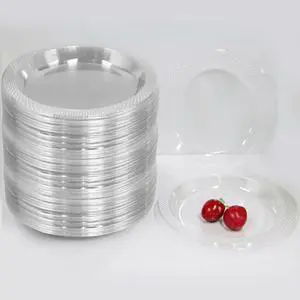 6 Inch Clear Plastic Plates 100 Bulk Pack - Disposable Cake for Dessert & Appetizers, BBQ, Party, Travel and Events,Recyclable (6 IN Clear Plastic plates) 6 Inch Clear Plastic Plates 100 Bulk Pack - Disposable Cake for Dessert & Appetizers, BBQ, Party, Travel and Events,Recyclable (6 IN Clear Plastic plates)