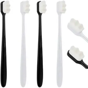 4Pcs Soft Bristle Toothbrush With 20000 Micro Nano Bristles - Extra Soft for Sensitive Teeth, Manual Toothbrush for Adults 4Pcs Soft Bristle Toothbrush With 20000 Micro Nano Bristles - Extra Soft for Sensitive Teeth, Manual Toothbrush for Adults